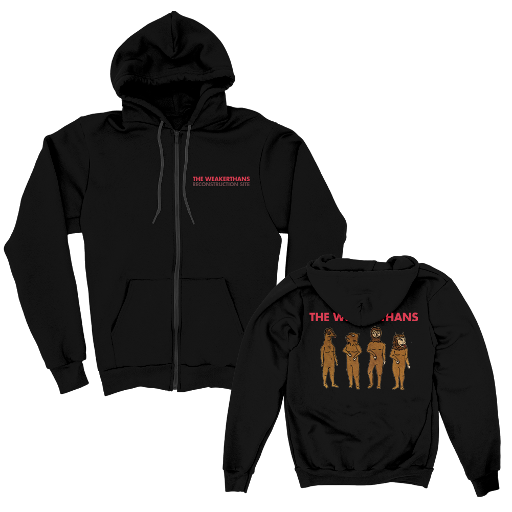 Reconstruction Site Zip Up Hoodie (Black)