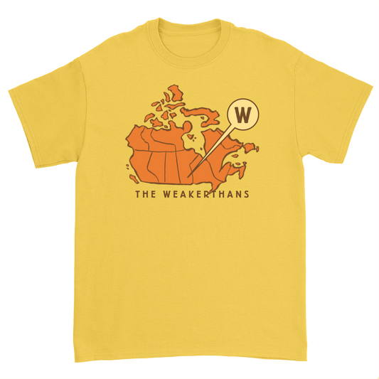 Canadian Map Tee (Gold)